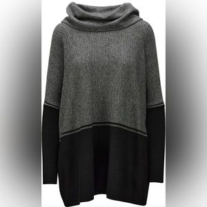 Smartwool Edgewood Poncho Sweater Black Size Medium